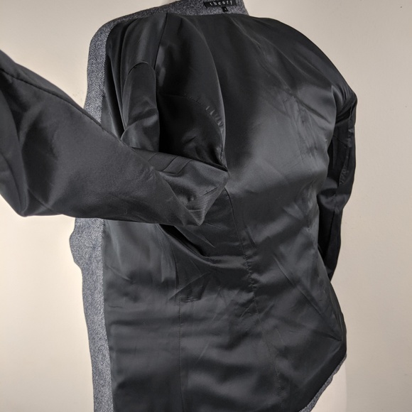 Theory Grey Pin dot Blazer sz 4 - Picture 8 of 8